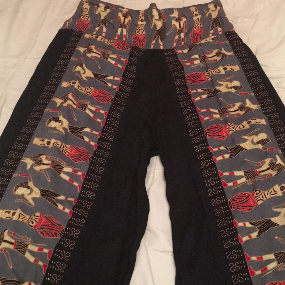 100% rayon pants